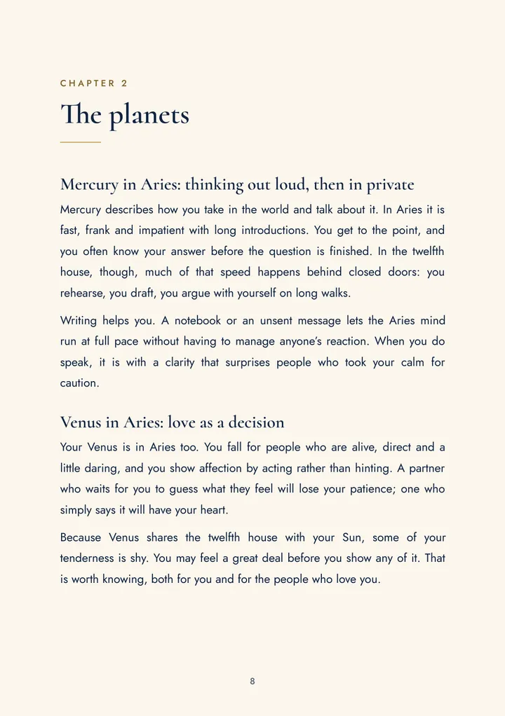 Chapter 2, The planets: Mercury, Venus and Mars
