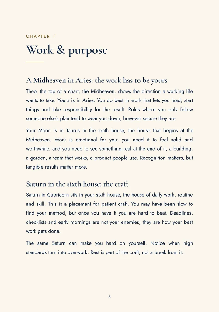 First page of the work reading